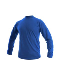 Tričko  PETR, dlouhý rukáv, středně modré
