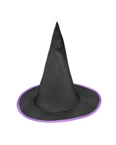 Dětský klobouk černo-fialový čarodějnice/Halloween