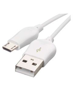 Rychlonabíjecí a datový kabel USB-A 2.0 / micro USB-B 2.0, Quick Charge, 1 m, bílý