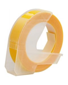 Alternatiivní páska Dymo Omega S0898170, 9 mm x 3 m, bílý tisk/žlutý podklad
