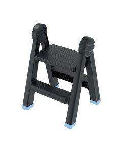 PROSPERPLAST Schůdky černé TITAN LADDER | 470x435x630 mm