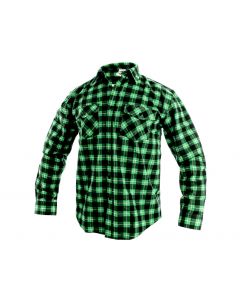 Pánská košile s dlouhým rukávem TOM, zeleno-černá