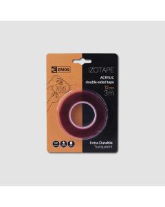 EMOS Akrylová oboustranná páska čirá | 12 mm x 3 m