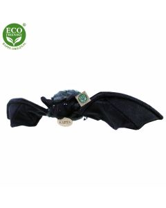 Plyšový netopýr černý 16 cm ECO-FRIENDLY