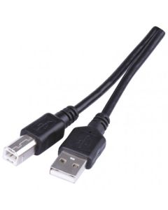 Nabíjecí a datový kabel propojovací USB-A 2.0 / USB-B 2.0, 2 m, černý