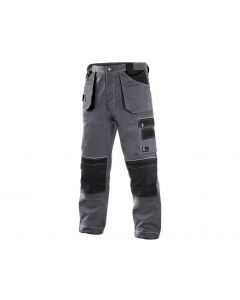 Kalhoty do pasu CXS ORION TEODOR, zimní, prodloužené, pánské, šedo-černé