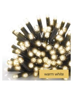 Profi LED spojovací řetěz černý, 10 m, venkovní i vnitřní, teplá bílá