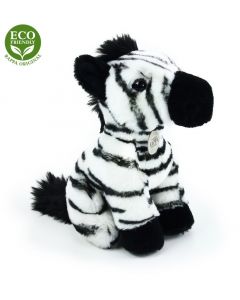 Plyšová zebra sedící 18 cm ECO-FRIENDLY