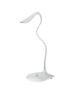 LED stolní lampa D08 s USB, bílá