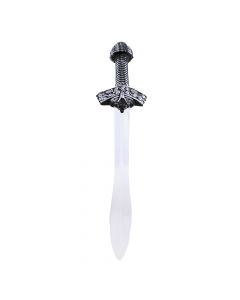 Rytířský meč se stříbrnou rukojetí