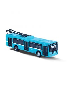 Kovový trolejbus DPO Ostrava modrý 16 cm