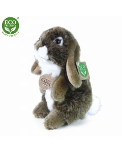 Plyšový králík hnědý stojící 18 cm ECO-FRIENDLY