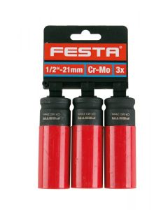 Hlavice na kola FESTA CrMo 1/2&quot; 21mm 3x