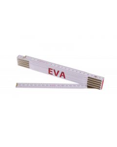 Metr skládací 2m EVA (PROFI, bílý, dřevo)