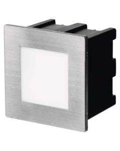 LED orientační vestavné svítidlo AMAL 80×80, 1,5W teplá bílá,IP65