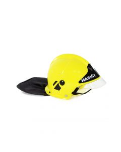 Dětská žlutá helma/přilba hasič CZ text