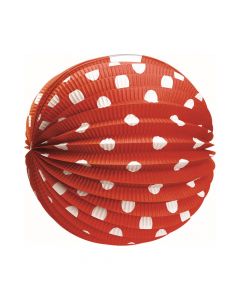 Papírový kulatý lampion červený 25 cm