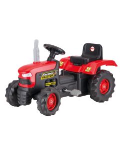 Velký červený šlapací traktor