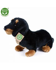Plyšový pes jezevčík sedící 30 cm ECO-FRIENDLY