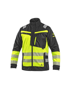 Blůza CXS NAOS HV, pánská, černá-žlutá Hi-Vis, reflexní pruhy