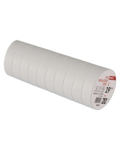 Izolační páska PVC 19mm / 20m bílá