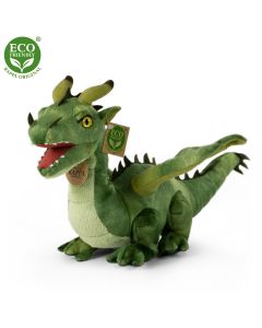 Plyšový drak zelený 40 cm ECO-FRIENDLY