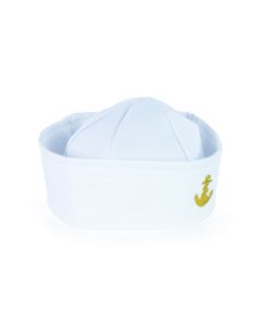 Čepice námořník bílá s kotvou pro dospělé